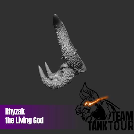 Rhyzak, the Living God (Empowered Form) 3D Printed Head (9 Inch - Ogre Scale)
