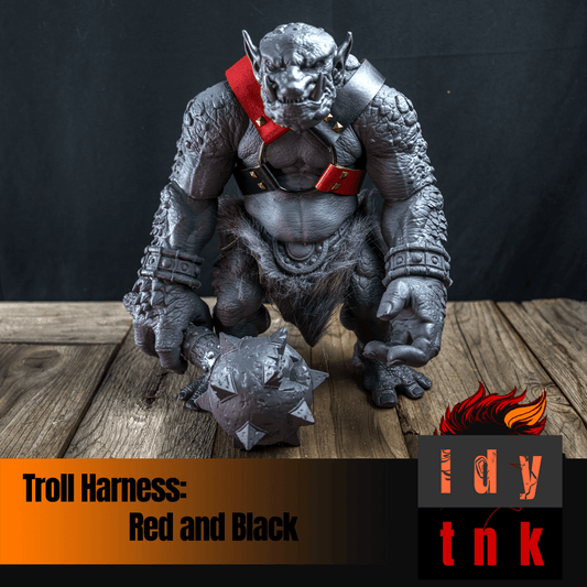 Troll Harness: Red and Black